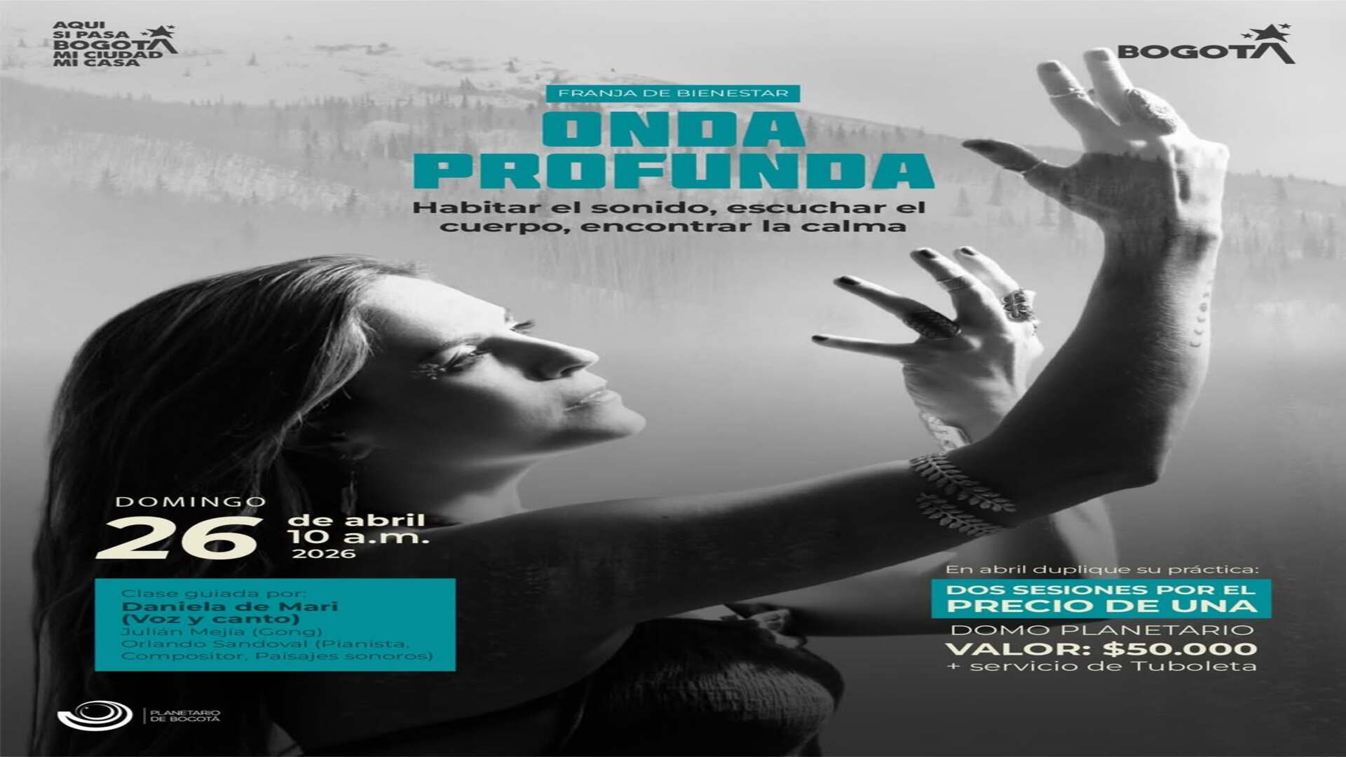 La Franja de Bienestar del Planetario de Bogotá presenta: ´Onda Profunda’